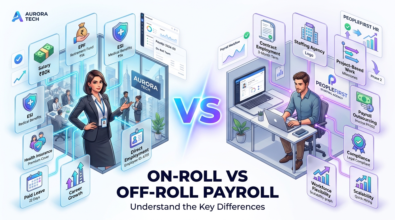 On-Roll vs Off-Roll Payroll: The Simple Difference