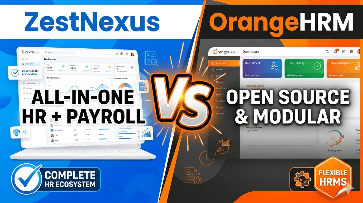 ZestNexus vs OrangeHRM: Best HRM Software in India for 2026
