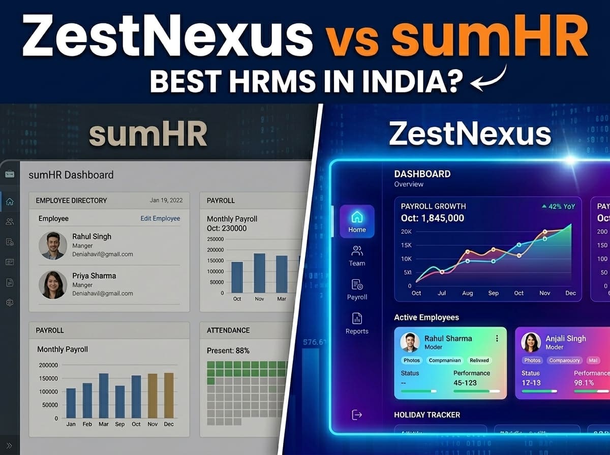 ZestNexus vs sumHR: The Ultimate HRMS Software India Debate for 2026